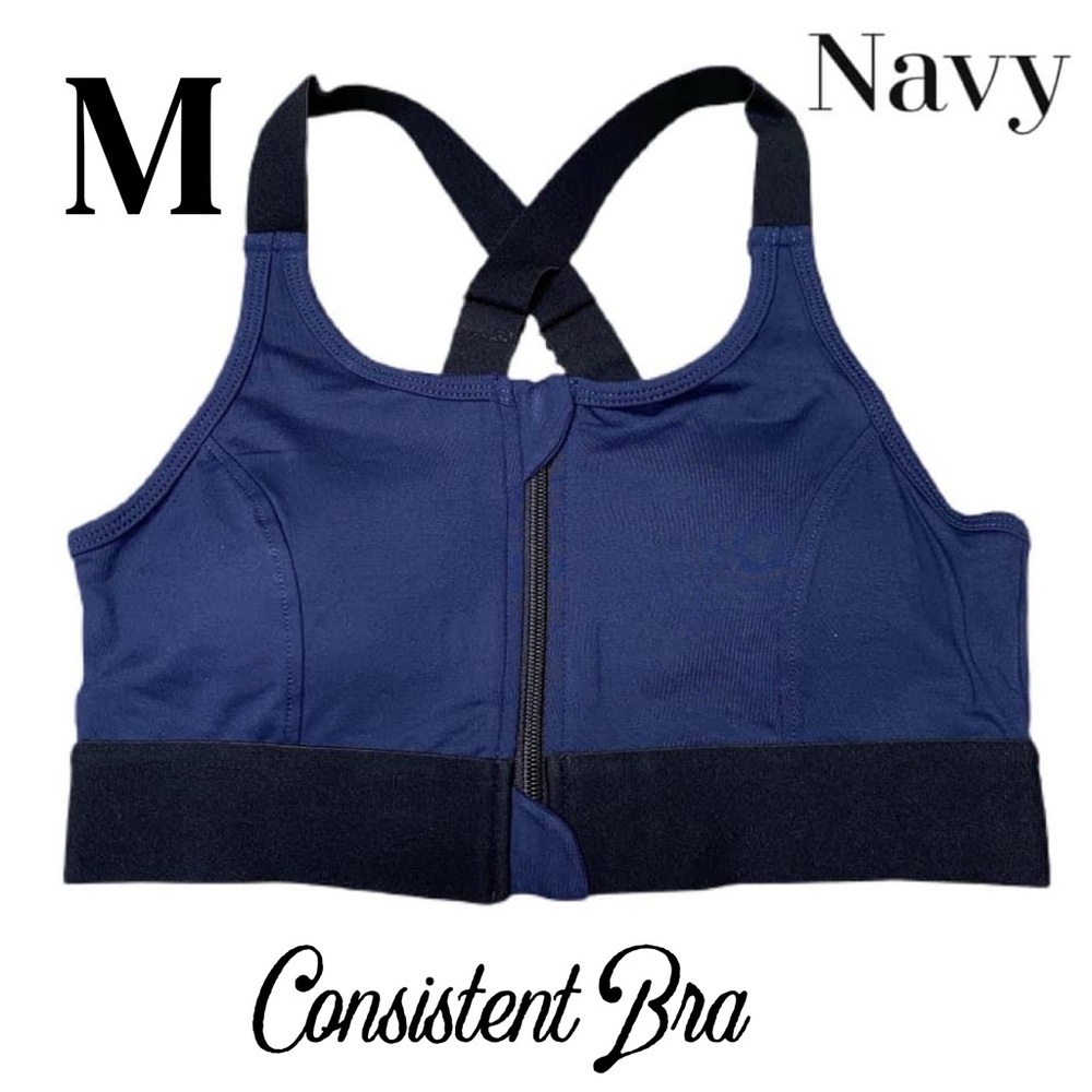 LuLaRoe Consistent Sports Bra with Front Zipper Medium